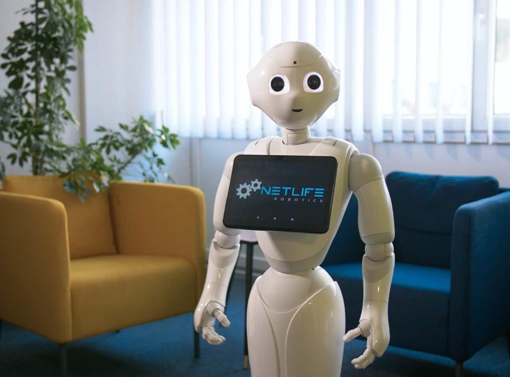 Robotics blog: Pepper robot in the office.