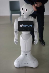 Pepper a humanoid robot.